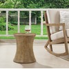 Ball & Cast Faux Wood Stump End Table MgO Concrete