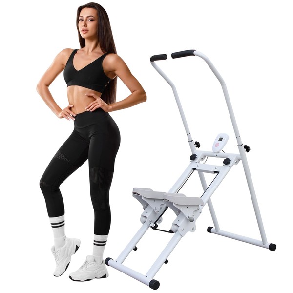 ESPIDOO Stair Stepper Exercise Climber: Foldable Vertical Cardio Machine with