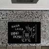 speecheese Rama Lama Ding Dong Alpaca Doormat in 40 x