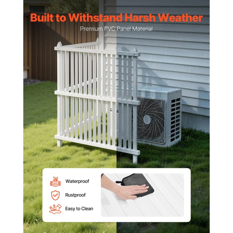 2 Panels Outdoor Privacy Screen 36 X 45 Air Conditioner