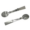 Maydahui 6PCS Foldable Spoon Fork Portable Camping Cutlery SUS 18/10（304）Stainless