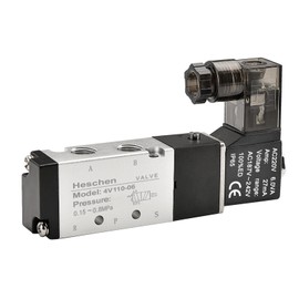 Heschen Electrical Pneumatic Solenoid Valve 4V110-06 220VAC 2.5VA PT1/8 5 Way 2 Position CE