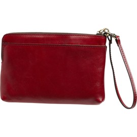 Patricia Nash Varone Leather Wristlet Purse, Ruby Red, Gift Box Included
