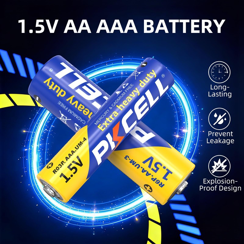 PKCELL AA Batteries 80 Pack, Double A Batteries