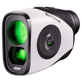 BirdieBeam Golf Rangefinder with Slope, 1200Y Laser Range Finder for Golf, 7X Magnification, Flag Lock with Vibration, Magnetic Cart Mount, Ultra-Clear Display, USB-C Rechargeable, Waterproof
