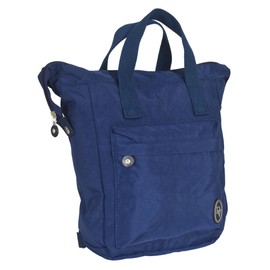 DV Women’s Small Backpack Rucksack Grab Ladies Travel Bag Lightweight Nylon Water Resistant Daypack 206 (Navy Blue)