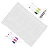 Parliky 1set Transparent Acrylic Memo Board Writing Board for Home