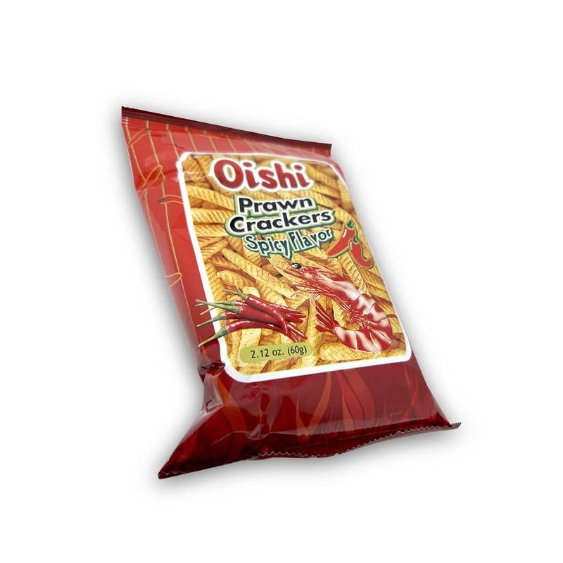 Oishi Prawn Crackers Spicy Flavor 60g Pack of 10