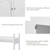 DICTAC Kitchen Pantry Storage Cabinets with Shelves,Drawer and Doors,Microwave Cart