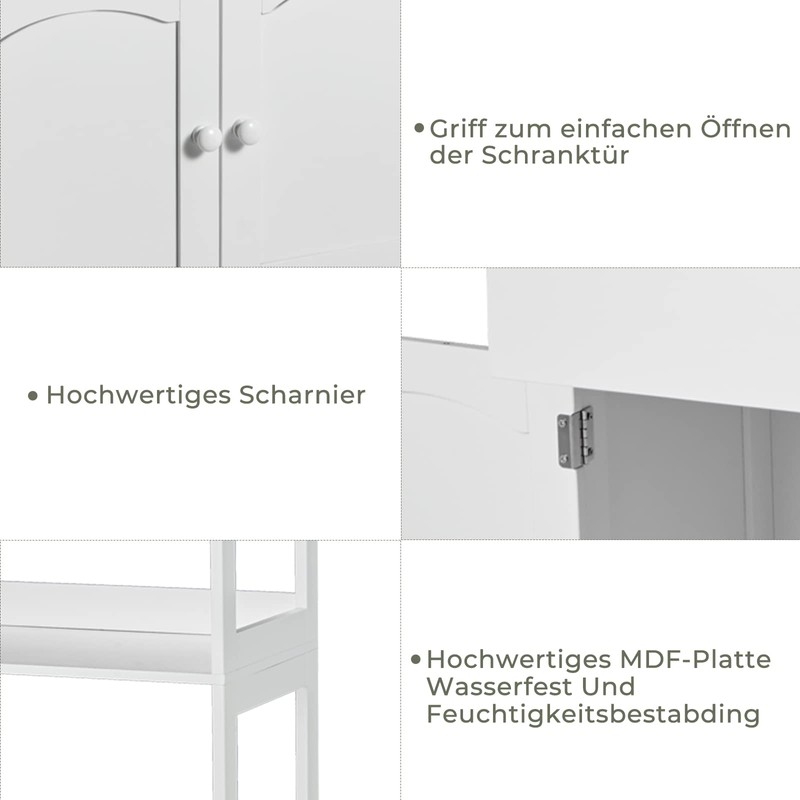 DICTAC Kitchen Pantry Storage Cabinets with Shelves,Drawer and Doors,Microwave Cart