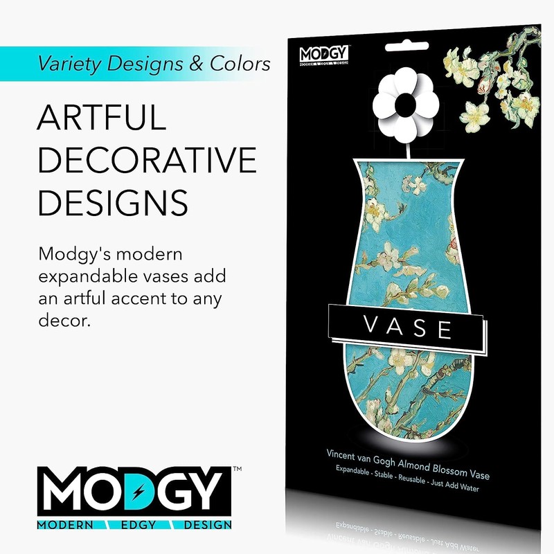 MODGY - Jarrón de flores expandible de plástico moderno para