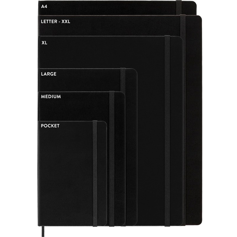 Moleskine Classic Notebook, Hard Cover, Large (5" x 8.25") Double