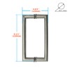 CKB 8" Shower Door Pull Handle, Back to Back Shower