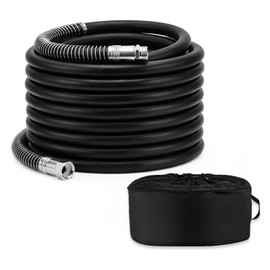 25FT RV Black Water Hose for Camper & RV, 5/8" Heavy Duty Sewer Flush Hose with No-Kink Design, Flexible Drain Cleaning Hose for Black Water, Gray Water & RV Tank Cleaning Accessories