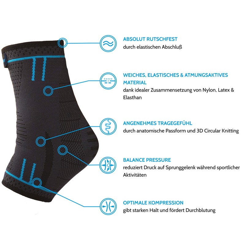 Agile Now Foot Bandage [Set of 2] Ankle Bandage