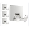 Adhesive Shower Hooks for Inside - Extra Sticky Stainless, Razor