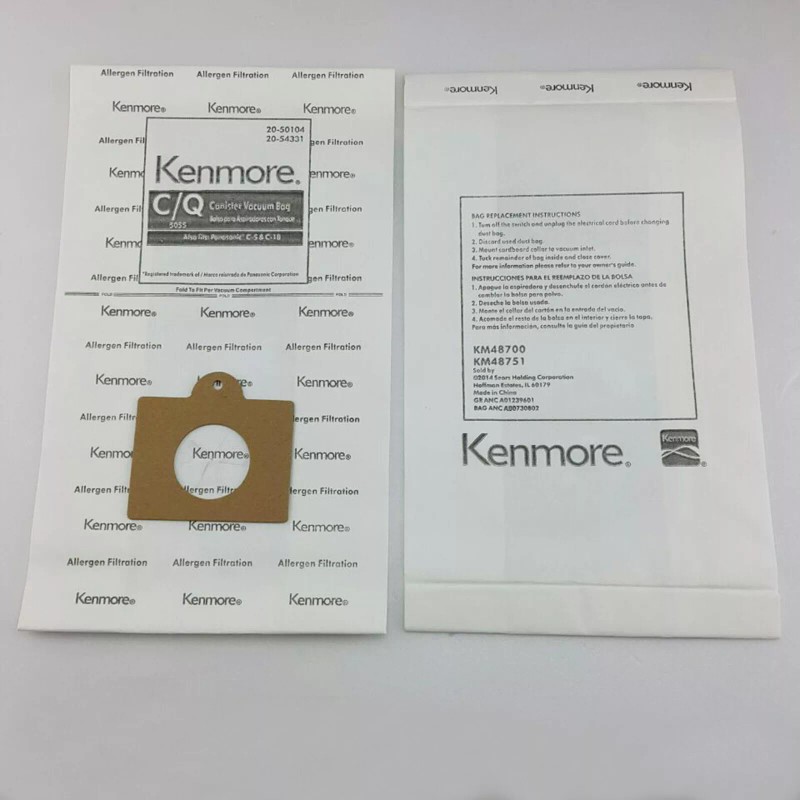 Kenmore 4pc NEW KENMORE 53291 CANISTER VACUUM BAGS C Q