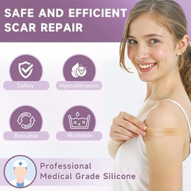 Parches de Silicona para Cicatrices Grado Médico, 1.5M*1