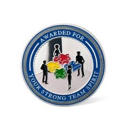 BHealthLife 24Pcs Team Spirit Award Appreciation Coins Set Recognition Gifts for Employees Inspirational Coins Bulk Gifts for Coworkers Team Members Staffs Students