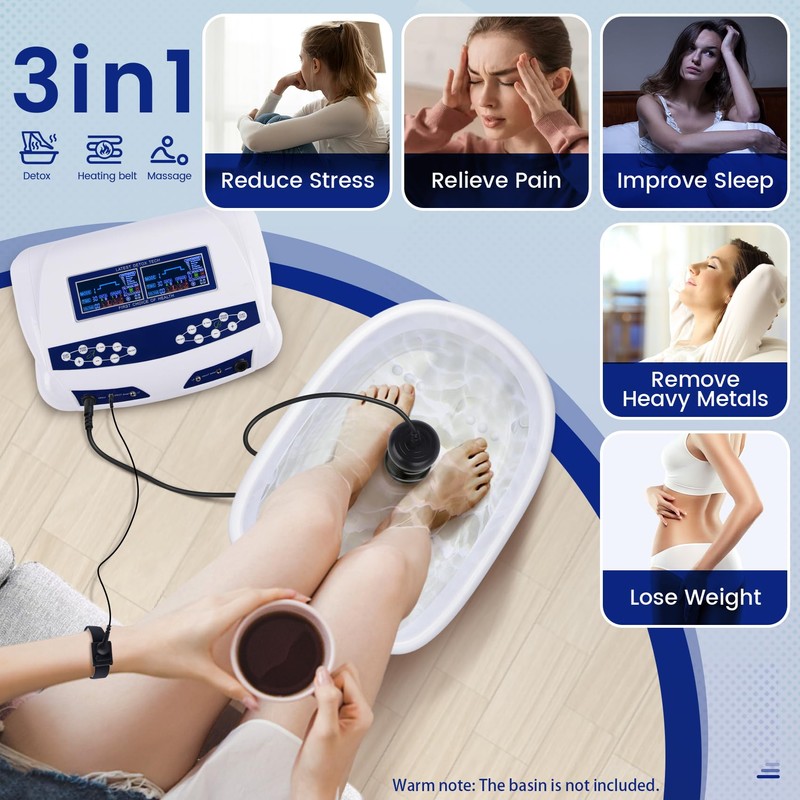 Ionic Foot Bath Detox Machine, Professional Ion Cleanse Dual Ionic