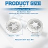 PATIKIL M4 Star Internal Tooth Lock Washers, 150 Pcs Push