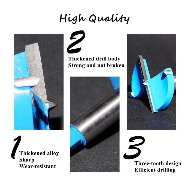 Utoolmart Forstner Drill Bits, 40mm Cemented Carbide Wood Cutter Tool,