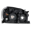 Preenex Headlights For 2009-2012 Toyota RAV4 Black Housing Headlamps Pair