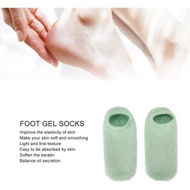 ZJchao Calcetines para Cuidado de los Pies, Invierno Hidratante Elimina la Piel Agrietada, Evita Resbalones Máscara de Gel Reutilizable para Pies, Calcetines de Gel Spa para Reparar