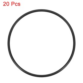 sourcing map Nitrile Rubber O-Rings 70mm OD 65.2mm ID 2.4mm Width, Metric Sealing Gasket for Automotive Machine Plumbing, Pack of 20