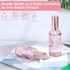 10 Pack 3.4 Oz Pink Glass Spray Bottles, Refillable Fine