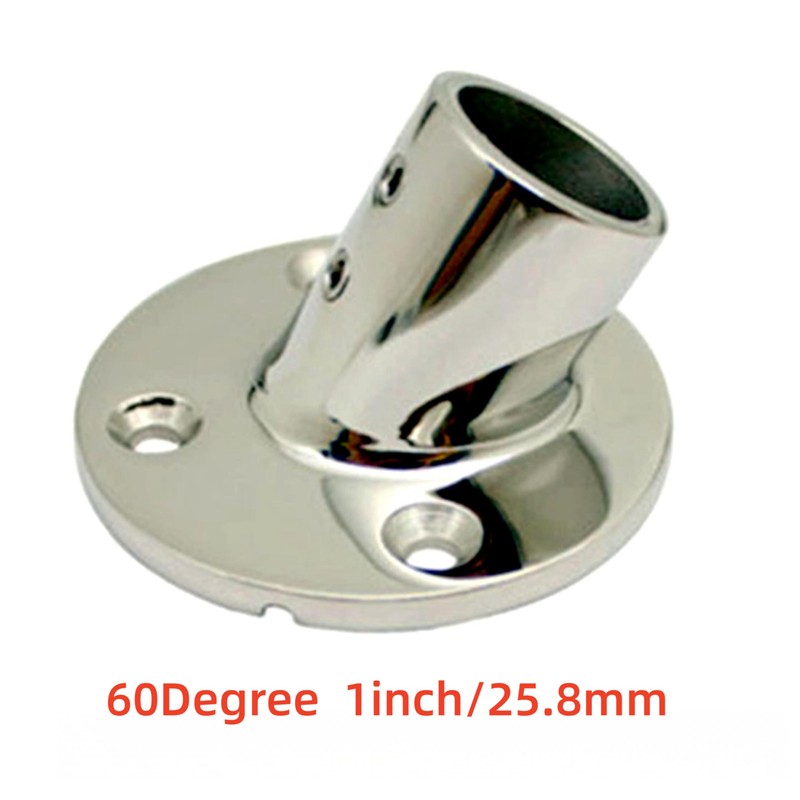 Heavy Dudy 316 Stainless Steel Boat Round Base,30°/45°/60°/90° Marine Yacht