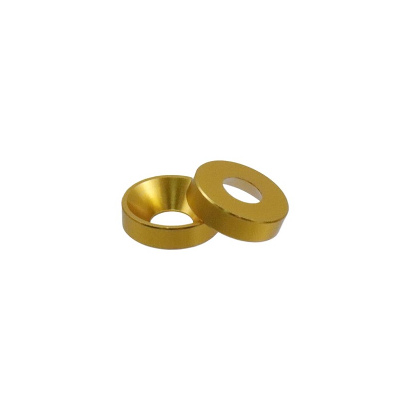 Dahszhi M5 20Pcs Finishing Countersunk Washers, Anodized Aluminum Alloy, Head