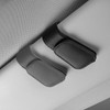 FAINCA 2 Stück Sonnenbrillenhalter Auto Magnetisch Brillenhalter für Auto PU