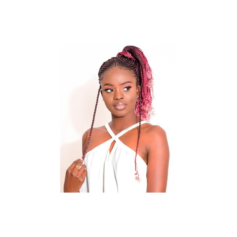 Xpression Pre-Stretched Braiding Hair - 100% Kanekalon, Itch-Free, Lightweight, Hot
