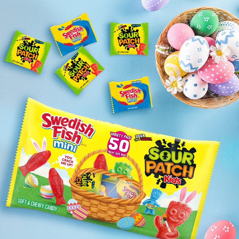 SOUR PATCH KIDS and SWEDISH FISH Mini Soft & Chewy