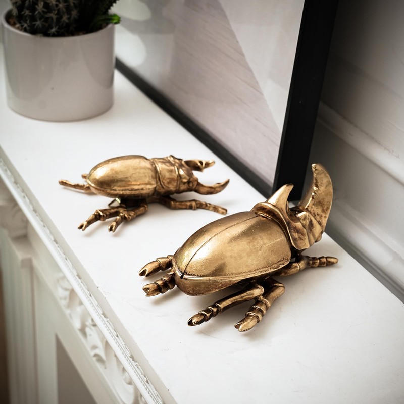 Xinleitan Gold Insect Wall Decor - Unique Bug and Beetle