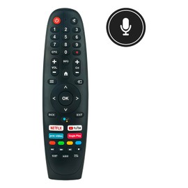 Replacement Voice Remote Control Suitable for Smart-Tech QILIVE ZEPHIR TV 50UA20V3 43FA10V3 50UA10V3 65UA20V3 55UA10V3 24HA10T3 43UA10V3 75UA10T1 24HA2HA2 0T3 4 40FA10V3 40FA20T1 32HA10V3 with Voice