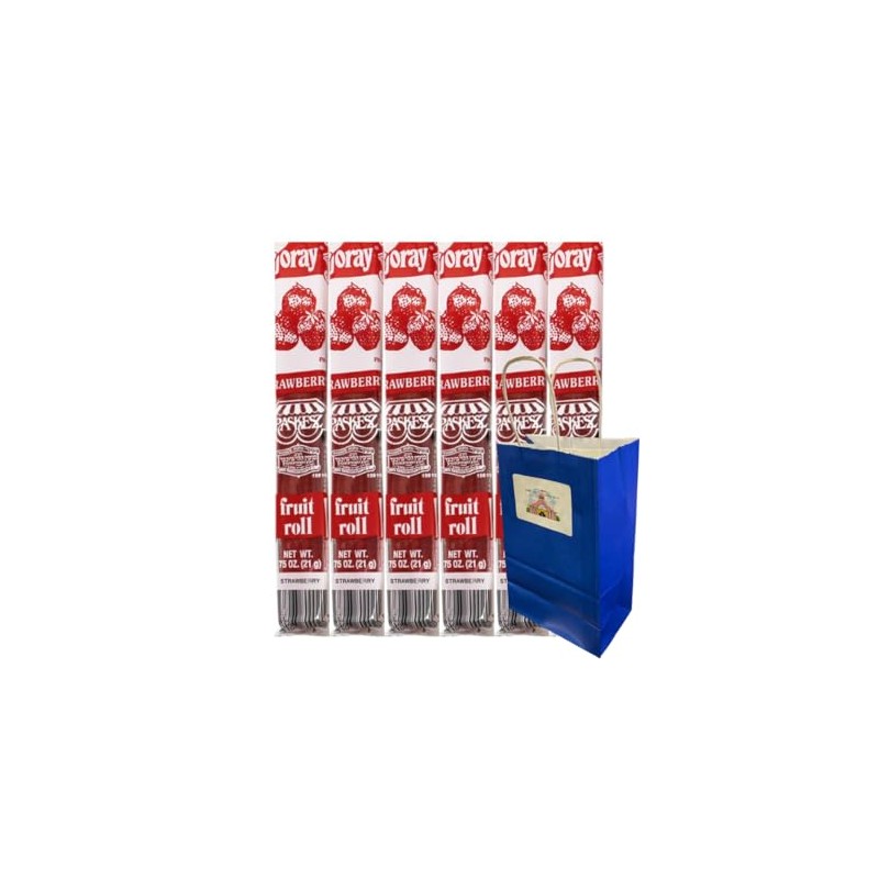 Fruit Roll Strawberry Flavor – 0.75 oz Individually Wrapped Rolls