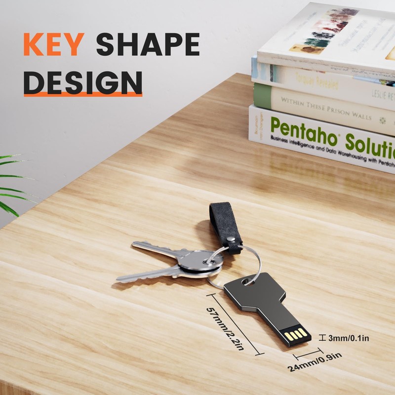 USB Stick 16 GB Key Shape Memory Stick Pack of