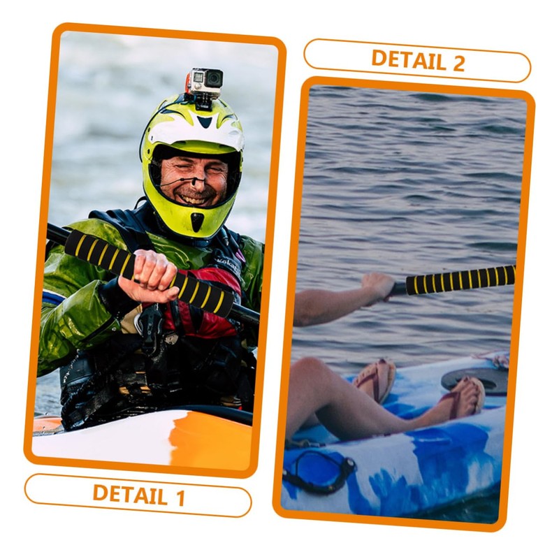 BCOATH 2 Pairs Sponge Kayak Paddle Grips Non-Slip Paddle Bars