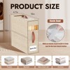 Joymeezo 6 Pack Ivory Bed Sheet Organizer with Band, Sheets