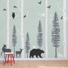 Simple Shapes Birch Trees with Animals Wall Decal - Scheme