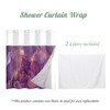 ggaimwf 71x71 Inch Without Hook Marble Shower Curtain and Liner