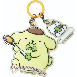 Jays Planning Sanrio Umbrella Charm, Pom Pom Plush, Size: H2.5 x W2.4 inches (64 x 60 mm), Muffin H1.3 x W1.0 inches (33 x 25 mm) AKR027