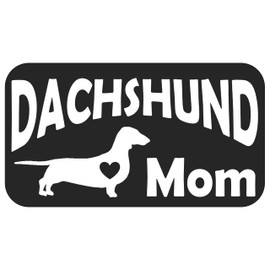 Dachshund Mom Decal Sticker for Car Window | 8 Inch | BG 373