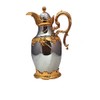 1L Pewter Gray Golden Stainless Steel Arabic Style Vacuum Coffee