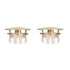 Sink Overflow Ring 2 Pack Matte Gold Bathroom Vanity Sink