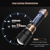 SKYFIRE Rechargeable Flashlight High Lumens,LED Flashlight with Ignition Lens,Zoomable,Four Modes,Waterproof