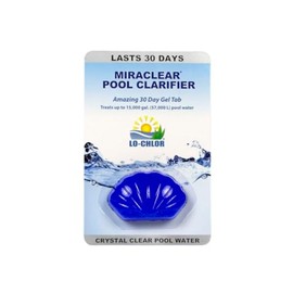 Lo-Chlor Miraclear Pool Clarifier for Swimming Pool - Crystal Clear Water Made Easy, Super Concentrated Gel Tab Keeps Pool Clear for 30 Days, Works with Inground and Above Ground Pools (1.4 Oz)