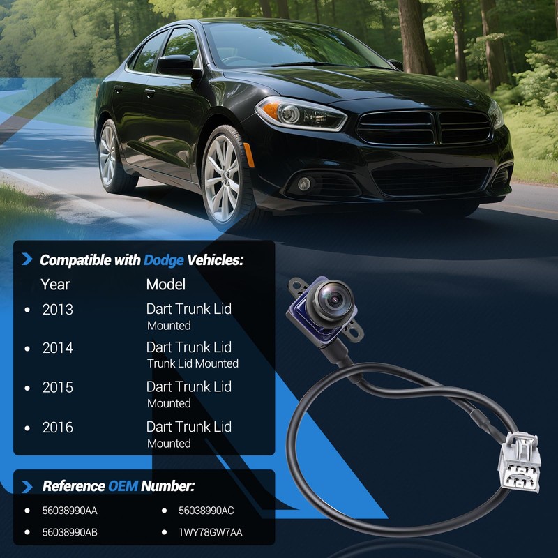 KUTTOLE Rear View Backup Camera Parking Assist Camera Compatible with